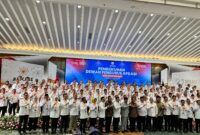 Pengurus Asosiasi Pemerintah Kabupaten Seluruh Indonesia (APKASI) periode 2025-2030, Saat pose bersama di Hotel Grand Sahid Jaya Jakarta. (Foto: Humas/ GBRNews.id)