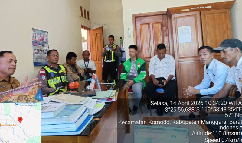 Dinas Perhubungan (Dishub) Kabupaten Manggarai Barat bersama Satuan Lalu Lintas (Satlantas) Polres Manggarai Barat berhasil memfasilitasi mediasi antara pihak operasional GrabBike dan AWSTAR (Asosiasi Angkutan Kendaraan Wisata Darat) pada Selasa (14/4/2026). Foto Ist
