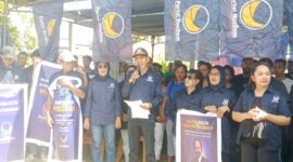Dewan Pimpinan Daerah (DPD) Partai NasDem Kabupaten Manggarai Barat mengutuk keras atas judul, halaman depan, dan isi laporan utama Majalah Media Tempo, Rabu (15/4/2026) pagi. Foto Rino/GBRNews.id