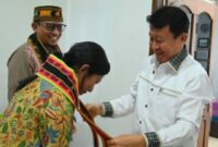 Wabup Manggarai Barat dr. Yulianus Weng menerima kunjungan Kepala Badan Kependudukan dan Keluarga Berencana Nasional NTT Faizal Fahmi bersama Fransiska Ega Kadju, Rabu (29/4/2026) di Ruang Rapat Bupati Mabar. [Foto Prokopim Mabar]