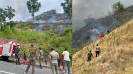 Kawasan wisata ikonik Bukit Silvia di Labuan Bajo, Kecamatan Komodo, Kabupaten Manggarai Barat, dilanda kebakaran hebat pada Kamis (11/6/2026) siang. 