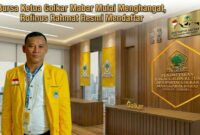 Ketua DPD II Partai Golkar Manggarai Barat, Rofinus Rahmat, menjadi kader pertama yang secara resmi mendaftarkan diri sebagai bakal calon ketua. Rofinus menyerahkan berkas pendaftaran pada Rabu (17/6/2026).