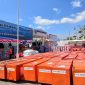 Logistik untuk penanganan darurat gempa bumi di Flores, Nusa Tenggara Timur (NTT), menumpuk di halaman Kantor UPBU Komodo, Labuan Bajo, Jumat (21/8/2026) pagi. Foto: Sarifudin/GBRNews.id