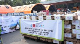 Kemen PPPA kirim bantuan 46,6 ton untuk perempuan dan anak korban gempa Flores. 