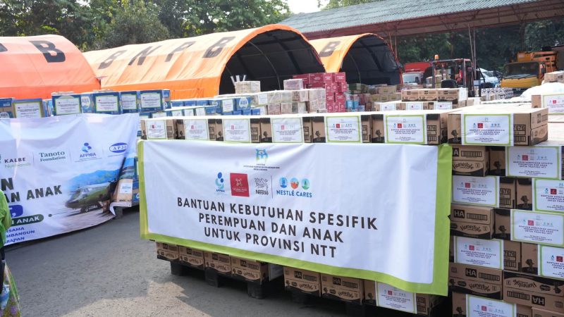 Kemen PPPA kirim bantuan 46,6 ton untuk perempuan dan anak korban gempa Flores. 