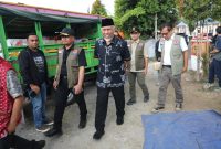 Gubernur Sumatera Barat Mahyeldi Ansharullah saat mengunjungi Pos Kabupaten Manggarai.