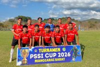 Skuad Kolang FC dalam laga penyisihan PSSI Cup II Manggarai Barat 2026 Pool G.