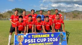 Skuad Kolang FC dalam laga penyisihan PSSI Cup II Manggarai Barat 2026 Pool G.