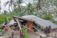 Kondisi rumah warga terdampak di 
Kampung Nobo, Dusun Watu Letang, Desa Tondong Belang, Kecamatan Mbeliling, Kabupaten Manggarai Barat. Foto Yulianus Dirto