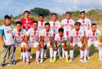 Skuad Monster Mbeliling:  Kapten Umar Noa (22), Penjaga Gawang Leonardus Ergi (01), Fikram (31), Muhali (15), Indra Nur (8), Taufik (6), Yordanius Solen (5), Halilul Rahman (18), M Ardimas (10), Apolinaris Ardianto (19) dan Arfando (9). Foto: Rino/GBRNews.id
