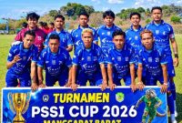 Skuad Vamos Bajo pada Open Turnamen PSSI Cup II Manggarai Barat 2026.